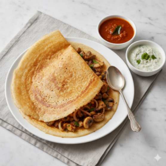 mushroom uthappam